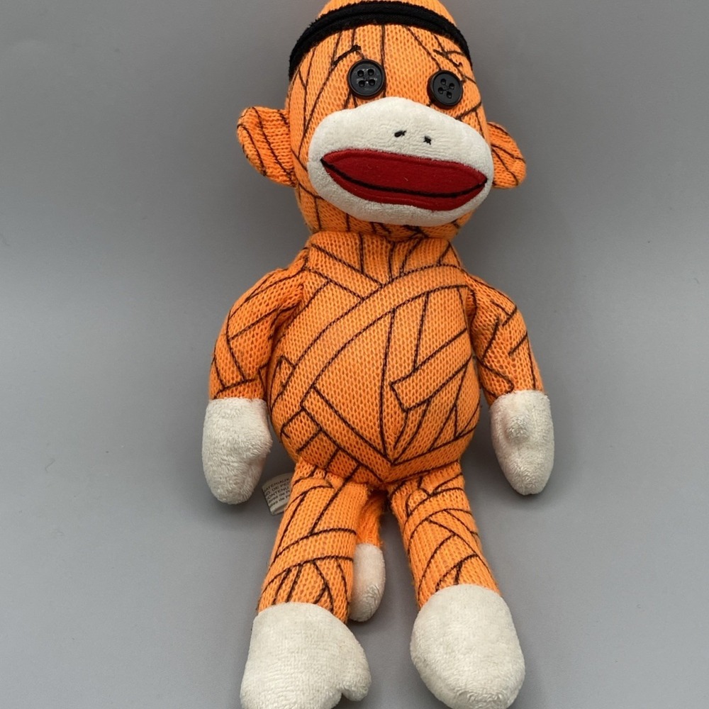 Ty Beanie Baby Mummy Sock Monkey Plush Stuffed‎ Animal Halloween Collectible